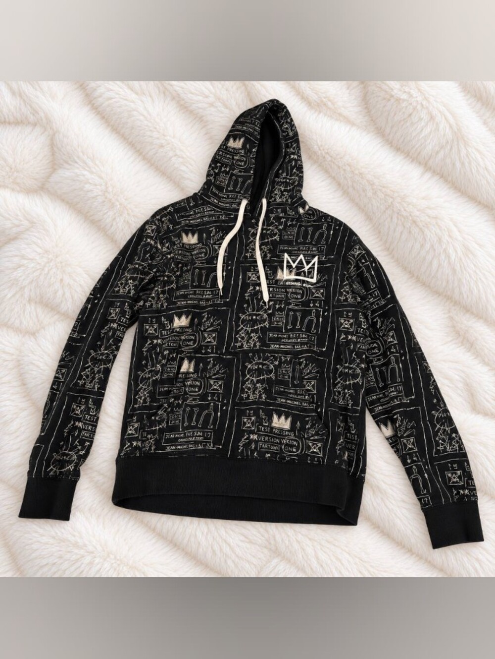 Black Graffity Style Hoodie Sweater